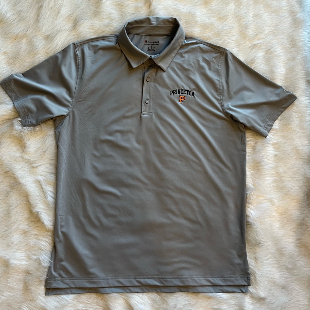 Grey Collegiate Golf Polo - Princeton